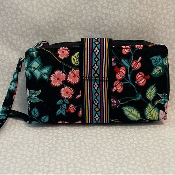 Vera Bradley Iconic RFID Combo Wristlet - Vines Floral - Picture 1 of 7
